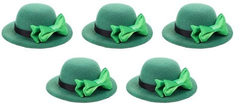 STOBAZA 5pièces Capsules De Décoration De Bouteille De Vin Saint-Patrick De Chapeaux Verts Festifs pour Fête Réunions Familiales Et Photos Accessoires Amusants pour Créer Une Ambiance