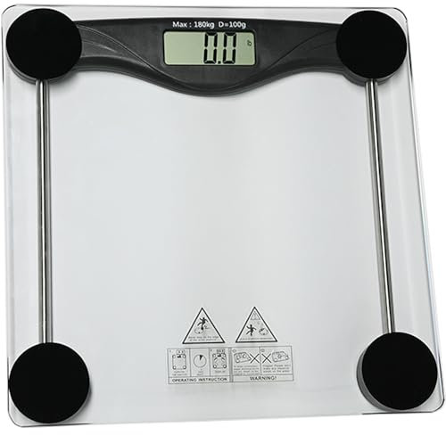 Armo® Digital Body Weight Scale Tempered Glass Bathroom Scale With Clear LCD Display Stones, KG, LB (180KG MAX)
