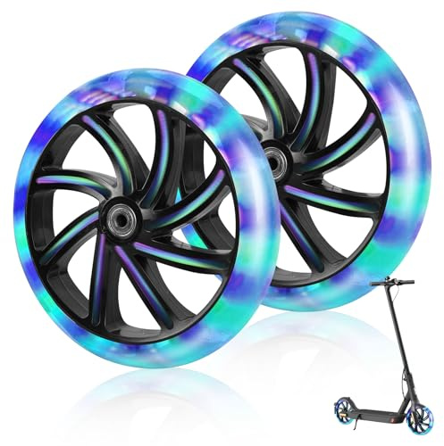 WIYETY 2 ruedas de repuesto de 200 mm, antideslizantes y duraderas, para scooter y kickscooter