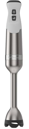Vitamix 5-Speed Immersion Blender, Professional-Grade Hand Blender with 625-Watt Motor and Stainless-Steel Blade, Stainless Steel/White
