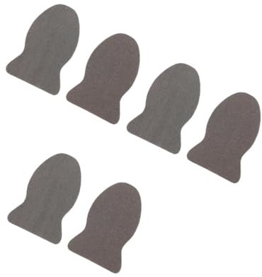 Ipetboom 3 Paare Handyspiel Fingerhülle Fingerhandschuhe für Gaming Handschuhe zum Gaming-Hülle Anti-Schweiß-Gaming-Handschuhe Daumen Ärmel Ballaststoff Light Grey