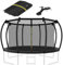 Trampolin Sicherheitsnetz 305/366cm, Trampolin Netz- Innenliegend Netz Mit Reißverschluss Und Schnallen, UV-beständiges Ersatznetz, Geeignet Für 6 Oder 8 Stangen Trampolin Zubehör (305cm (8 Stangen))