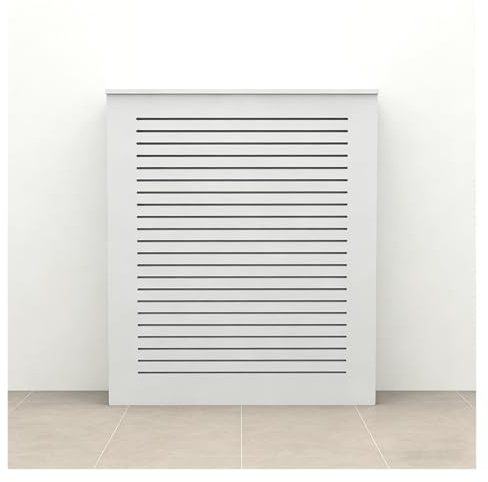 LINGDSWULING Radiador Lacado Revestimiento Protector Calefacción Estilo Rústico Superficie Estantería Útil Cubre Radiadores Pequeño Cubreradiador para Sala Estar(90x70x15cm(35x28x6in))