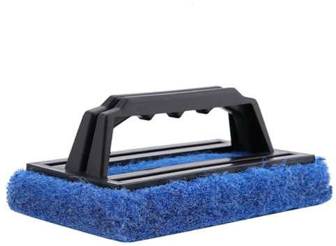 TOPINCN Cepillo Compacto para Peceras de Acuario, Limpiador Raspador de Algas Práctico y Fácil de Usar, Plástico + Poliéster, Negro, 5,7 * 3,5 * 2,7 Pulgadas, Adecuado para Entusiastas de los Acuarios