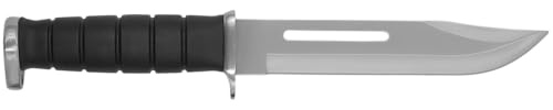 Zenport Sheath Bowie Knife 14087 7-Inch 440C Stainless Steel Blade, Nylon She, Metal