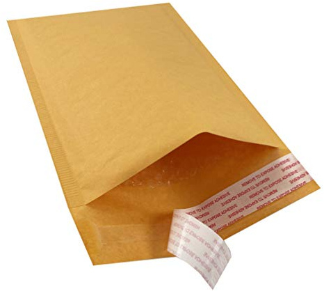Amazon Basics Kraft Bubble Mailer, 6 x 10 (Internal Size - 5.75 x 9), 50-Pack, Self-Seal, Brown