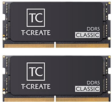 TEAMGROUP T-Create CTCCD564G5200HC42DC-S01 Module de mémoire RAM DDR5 SODIMM pour ordinateur portable 2 x 32 Go 5200 MHz (PC5-41600) CL42