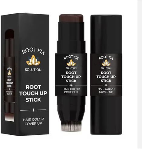Root Touch Up Hair Color Stick for Gray Coverage - Instant Bald Spot Concealer Stick for Grays and Roots - Professional Salon Quality Hair Cover Up Hair Products for Women/Men (Dark Brown, One Size)