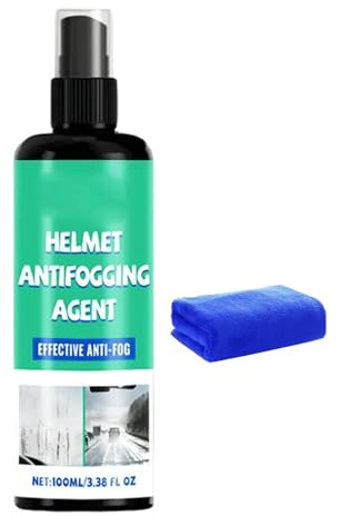 Anti-buée pour visière de casque de moto – Nettoyant pour lentilles 100 ml, nettoyant pour casque portable pour éliminer instantanément la buée – Pour lunettes de hockey, football, sport, eau de pluie