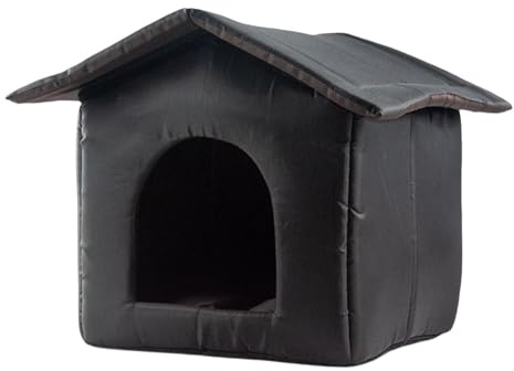 Zambuph Casa para Gatos de Exterior de Tela Oxford Duradera Que Ofrece Refugio y Comodidad a Gatos callejeros y Perros pequeños Durante el Invierno. Casa para Mascotas