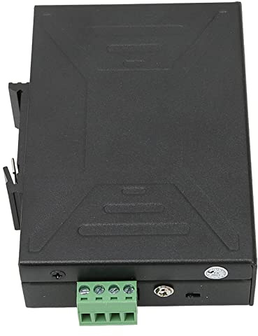 Ejoyous 5 Portars Ethernet DIN-skena Switch 5 Portars Industriell Fast Ethernet-switch DIN-skena Monteringsswitch 10/100M RJ45 Dubbel Strömingång med Redundant Ström för Tuffa