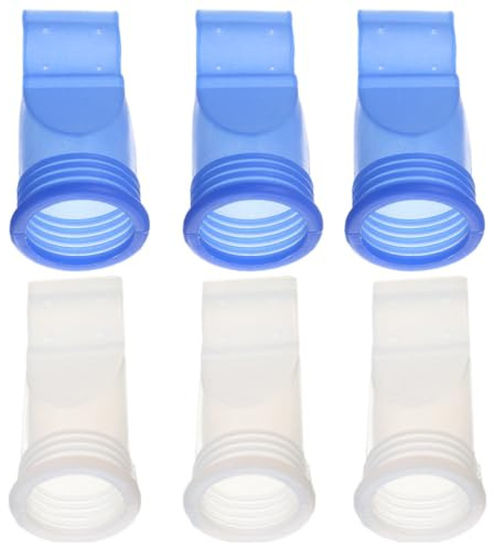MUSISALY Noyau de drainage d'eau Noyau anti-fuite anti-odeurs en TPR bleu 6 pièces, ne se déforme pas après étirement, pour cuisine et toilettes
