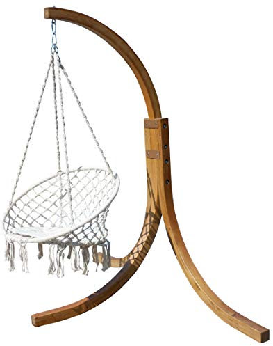 Design Hängesessel NAV-Cruz mit Gestell aus Holz Lärche komplett mit Hängesessel von AS-S