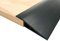 jackfru 1M/2M/3M Selbstklebend üBergangsprofil Abdeckleiste Breite: 7cm, Boden&Teppich für Teppich Schwellenübergang Höhe weniger als 15mm (Schwarz-1M)