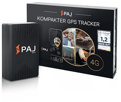 PAJ GPS COMPACT Finder 4G - GPS Tracker für Autos, Motorräder und LKWs - bis zu 40 Tage Akkulaufzeit - Ortungsgerät für Diebstahlschutz mit Live-Ortung, Alarmbenachrichtigungen im Notfall