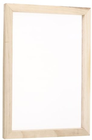 sourcing map 1 marco de serigrafía de seda, madera de 15.7 x 11.8 pulgadas con malla blanca 160 para proyectos de serigrafía de bricolaje