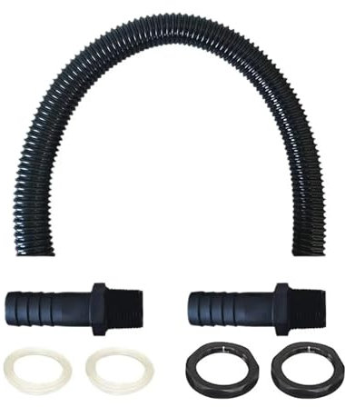 TYNXK Accessoires pour Tonneaux De Pluie 1pcs Bucket Connection Hose with 2 Hose Nozzles Rainwater Connection Garden Rain Collector Docking Kit Hose Montage du Collecteur De Pluie