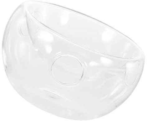 Ciieeo Cuenco Para Hielo Seco De Ensaladera Artística Transparente Ensaladera Para Restaurante Para Presentaciones De Comida Efecto De Humo