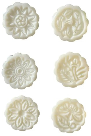 Stampo per torte di luna, per biscotti con 6 timbri, in plastica, per appassionati di cottura