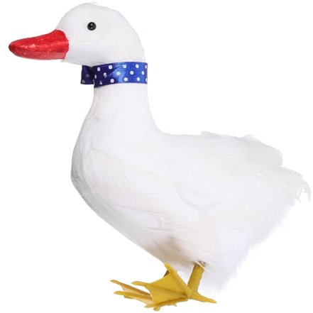 CIYODO Statua Anatra da Statuetta Anatra da Esterno Decorazione Animale Piccola Statuetta Simulazione Animale