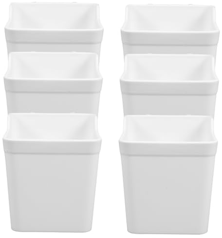 Genérico 6Piezas Contenedores de Tablero Perforado Organizador de Almacenamiento de Cestas de Herramientas y para Garaje Oficina y Cocina Material