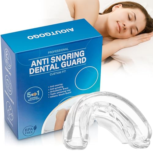 Effect Anti Snoring Mouthpiece Devices - Ready to Use - Comfortable Snoring Mouthpiece, Soft Snore Stopper to Imporve Sleep - Transparent