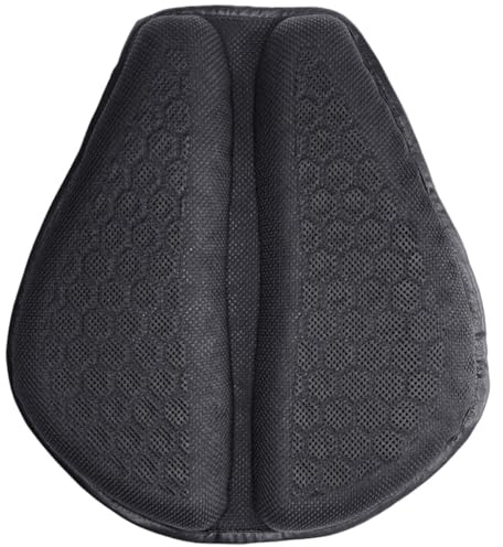 BRIGHTFUFU Cuscino per Sella da Moto in Rete 3d Traspirante Estivo, Protezione per Sella Moto Imbottitura Elastica e Resistente Agli Urti, Accessori per Motociclisti per Uso Quattro Stagioni