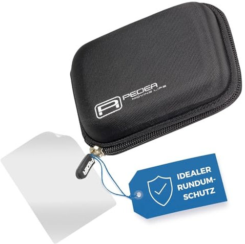 PEDEA Hardcase Kameratasche für Nikon Coolpix A10, A100, L31 / Canon IXUS 160, IXUS 165, IXUS 175, IXUS 185 / Aquapix W1024-R, W1400 / Medion Life E43013 (MD 86821) / Sony DSC-W810, DSC-W830