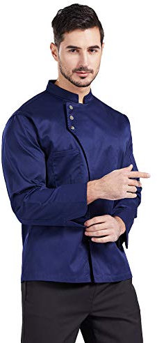 Nanxson Unisex Long Sleeve Chef Jacket Kitchen Restaurant Chef Uniform Work Wear