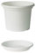 Euro3Plast Geo Blumentopf mit Untersetzer 12 Größen und 9 Farben zur Wahl (50 cm, Weiß)