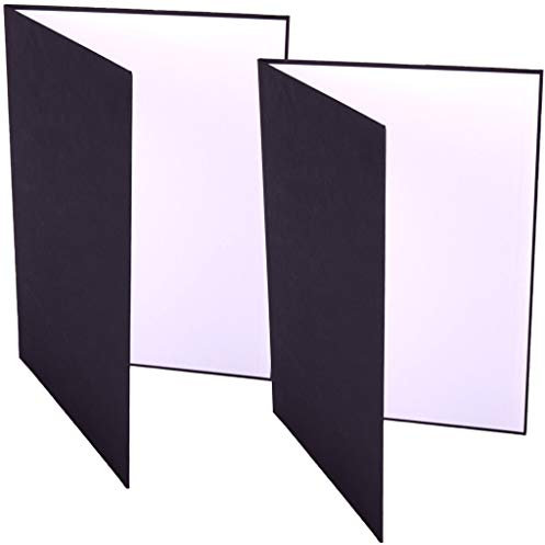 Lens-Aid 3-in-1Falt-Reflektor fürs Fotostudio: Cardboard zum Aufhellen, Kontrast setzen und Ausleuchten in weiß, schwarz, Silber (A3 2er Pack)