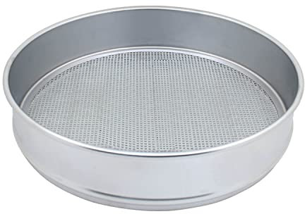 Tamizador Compost colador Jardin tamiz Semillas jardineria cernidor Arena para Suelo Tierra Piedras Redondo (0.3mm Longitud Lateral)