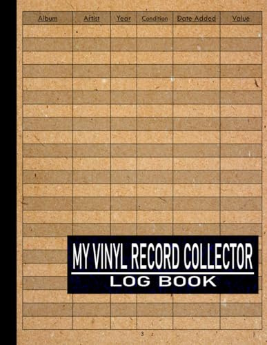 My Vinyl Record Collector Log Book: Catalog Your Vinyl Collection with this Handy Logbook to Track Album Details, Condition and Wantlist for Record Collectors
