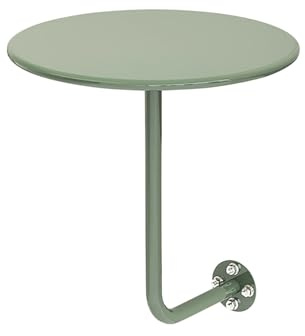 ZENSTYW Wall-Mounted Round Bar Table,Coffee Table Wall Mounted,Wall Mounted Bar Table Pedestal Tables,Small Cafe Table,Save Space Pub Table Multiple Colors(Light green)