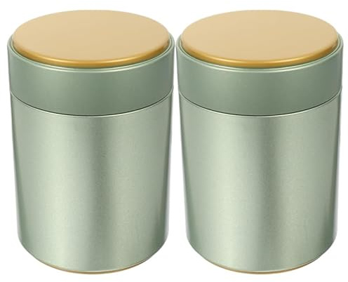OUNONA Tee Dosen Mit Deckel Luftdicht 2Er Set Weißblechdose Für Losen Tee Und Teebeutel Metallkanister Zur Teeaufbewahrung Für Küche Wohnzimmer Und Als Geschenk