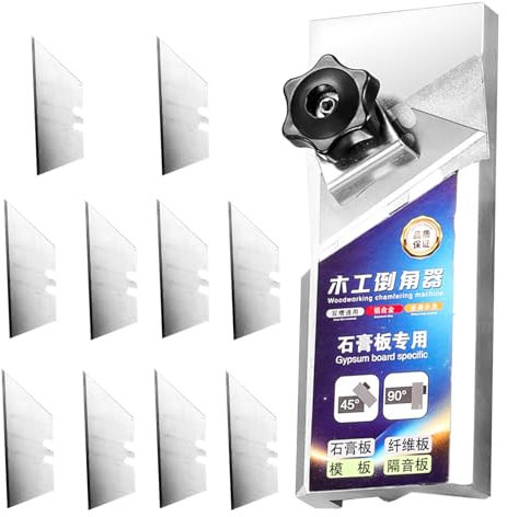 Outil À Chanfreiner Les Plaques De Plâtre - Rabot V En Alliage D'Aluminium | Outil de Coupe Précision 45 Degrés pour Travaux de Menuiserie Conduits Plomberie et Ingénierie de Précision