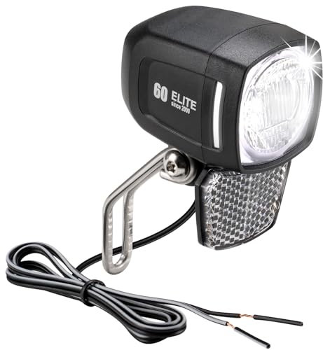 Electric Bicycle LED Reflector Front Lights, 60LUX StVZO Approved Headlights, LED Parking lights, EBike headlights