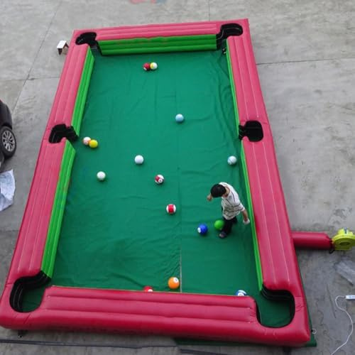 Inflatable Kick Pool Table - Interactive Football Snooker Game for Fun Sports Activities, Great for Adults and Kids Playtime
