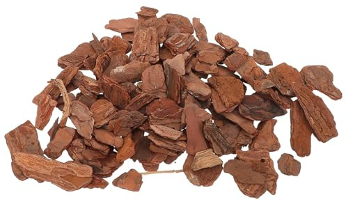 DECOMELODY Copeaux D'écorce pour Terrarium Reptiles Décor Naturel Résistant 3-5 Cm 1 Kg Litière Aquarium Reptile Habitat Sécurisé