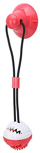 HEEPDD Jouet à Balles avec Ventouse pour Chiots et Chiens, Cloche Intégrée, Conception Molaire à 360 °, Balle de Distribution de Nourriture, Balle de Nettoyage des Dents de Chien, Jouets Interactifs