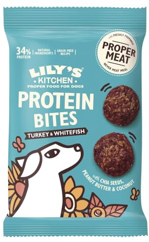 Lily's Kitchen Turkey & Whitefish Protein Bites for Dogs 40g