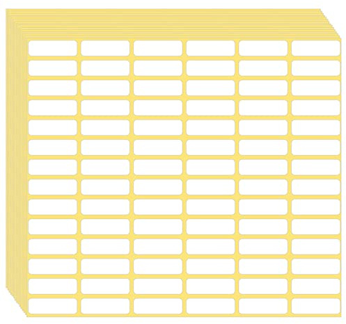 1680 Pcs Matte White Labels Blank Stickers Small Sticky Labels Removable Price Tags Labels Stickers for Jars Boxes Envelopes File Folders School Office Home (10 X 20 mm)