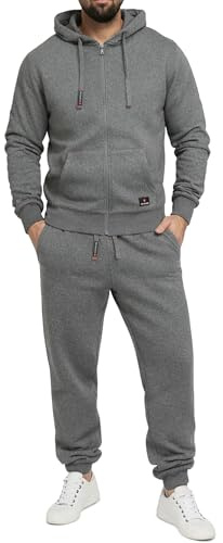 Höhenhorn Cozalp Tuta da jogging da uomo Tuta da allenamento Tuta da casa, grigio scuro, L