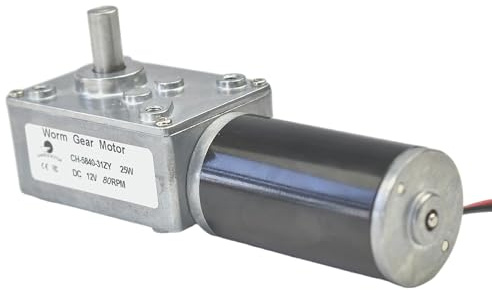 CHANCS DC 12V 80RPM självlåsande turbomotor vändbar för spelmaskiner, tygmaskiner