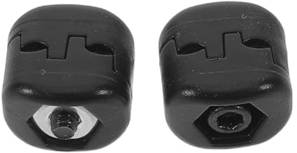 FUNOMOCYA 2 Pezzi Morsetto Plastica per Cordino Arco Clip per Montaggio Frecce Accessorio Manutenzione Arco per Caccia e Tiro Bersaglio Riduce Vibrazioni e Rumore
