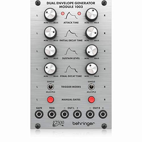 Behringer DUAL ENVELOPE GENERATOR MODULE 1003 Legendäres Dual Envelope Generator Modul der 2500er Serie für Eurorack
