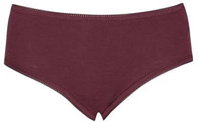 DILLING Women's midi Briefs - Organic Merino Wool Bordeaux 8
