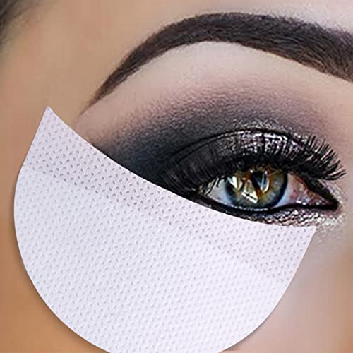 Eye Shadow Shield Protector, 100 PCS Half-Moon Shape Pads for Eyelash Extensions and Lips Makeup Application Tool