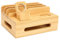 Bamboo Ladestation für Mehrere Geräte - Ständer Rack Organizer für Telefon, Tablet, Uhr 5-Port USB-C-Ladestation für mehrere Geräte Bambus-Design