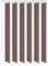 probath ERSATZLAMELLEN 8 Farben 250 cm LANG INDIVIDUELL KÜRZBAR AUSTAUSCHLAMELLEN LAMELLENVORHANG (Braun, 15er Set)